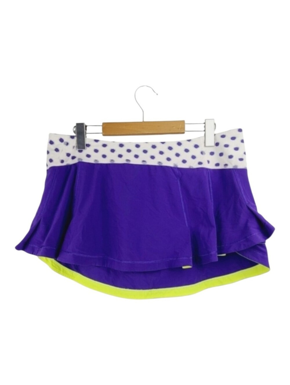 Lululemon Presta Cycling Skirt with Reflective Ruffles Activewear Casual Sz 10